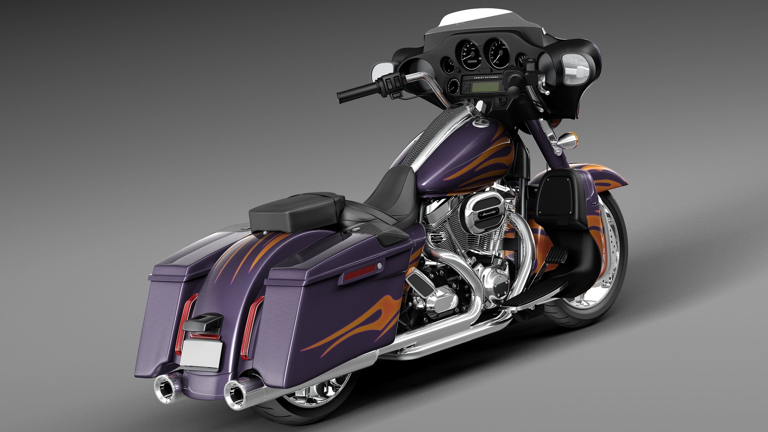 Harley-Davidson Street Glide 2015 3D model_4