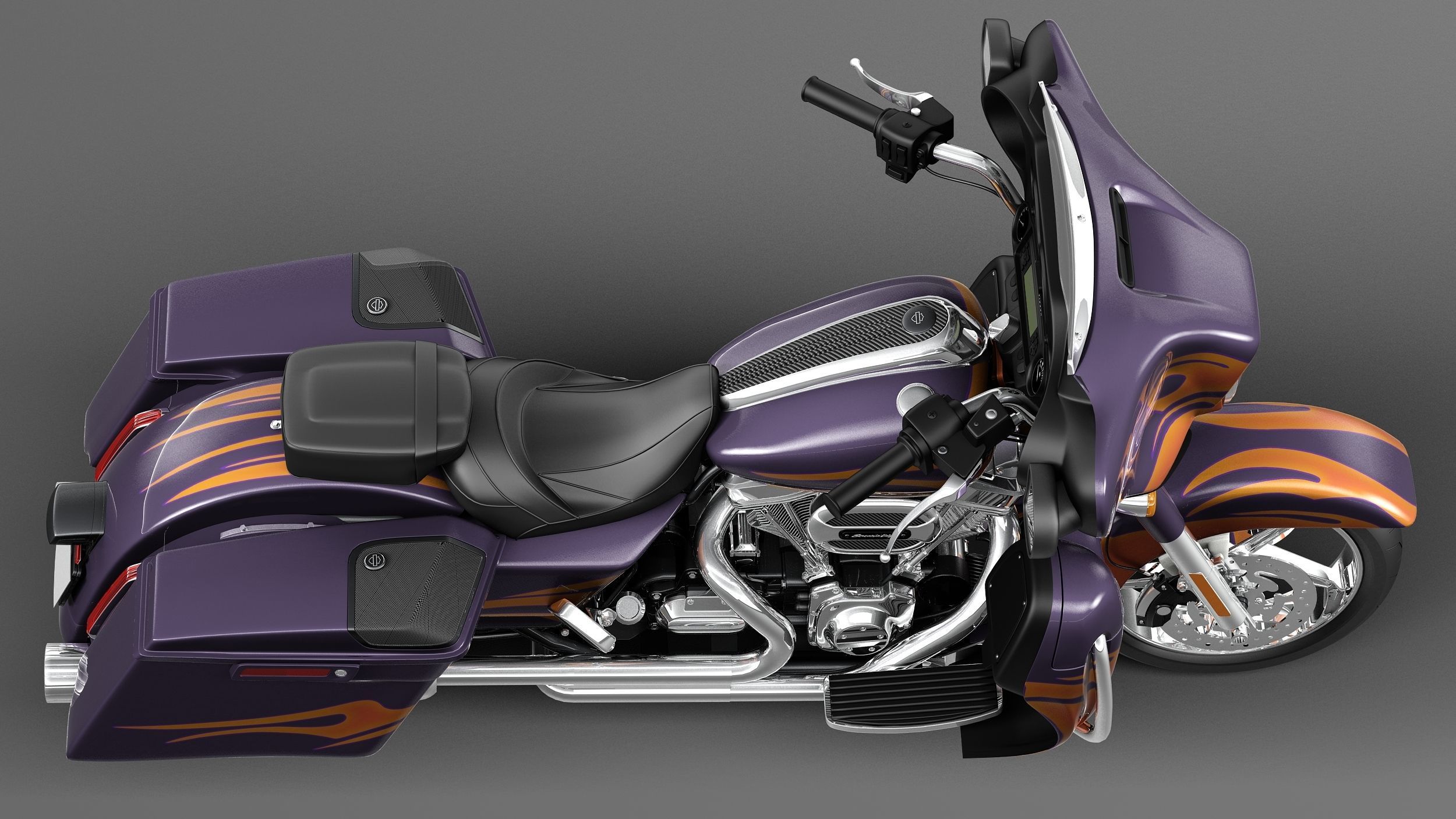Harley-Davidson Street Glide 2015 3D model_7