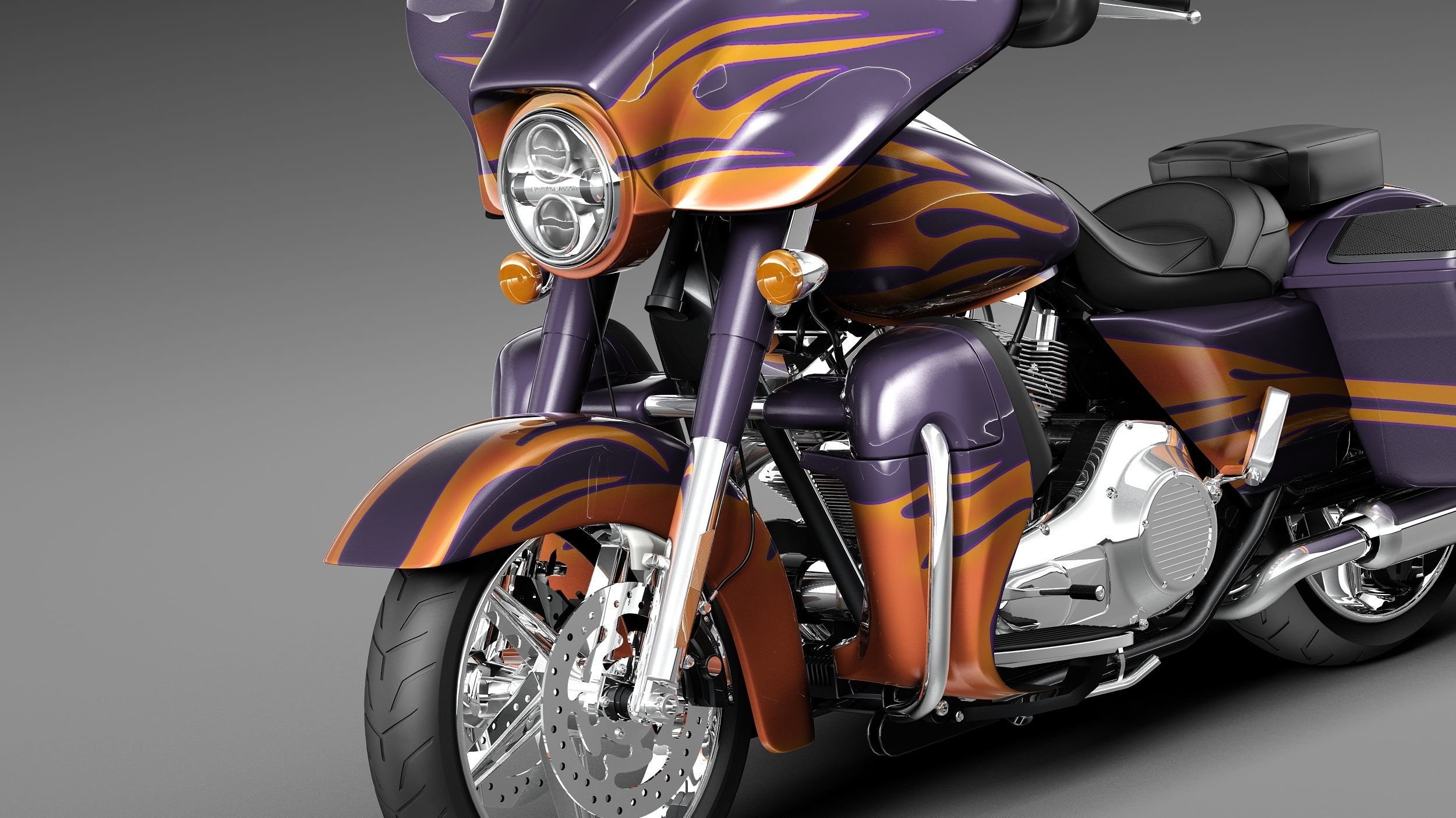 Harley-Davidson Street Glide 2015 3D model_2