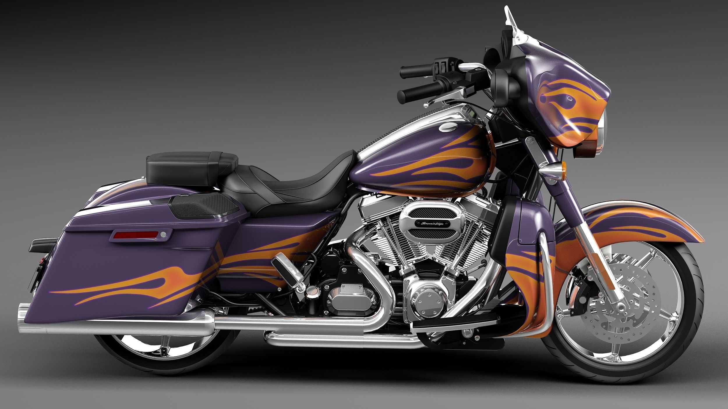 Harley-Davidson Street Glide 2015 3D model_6