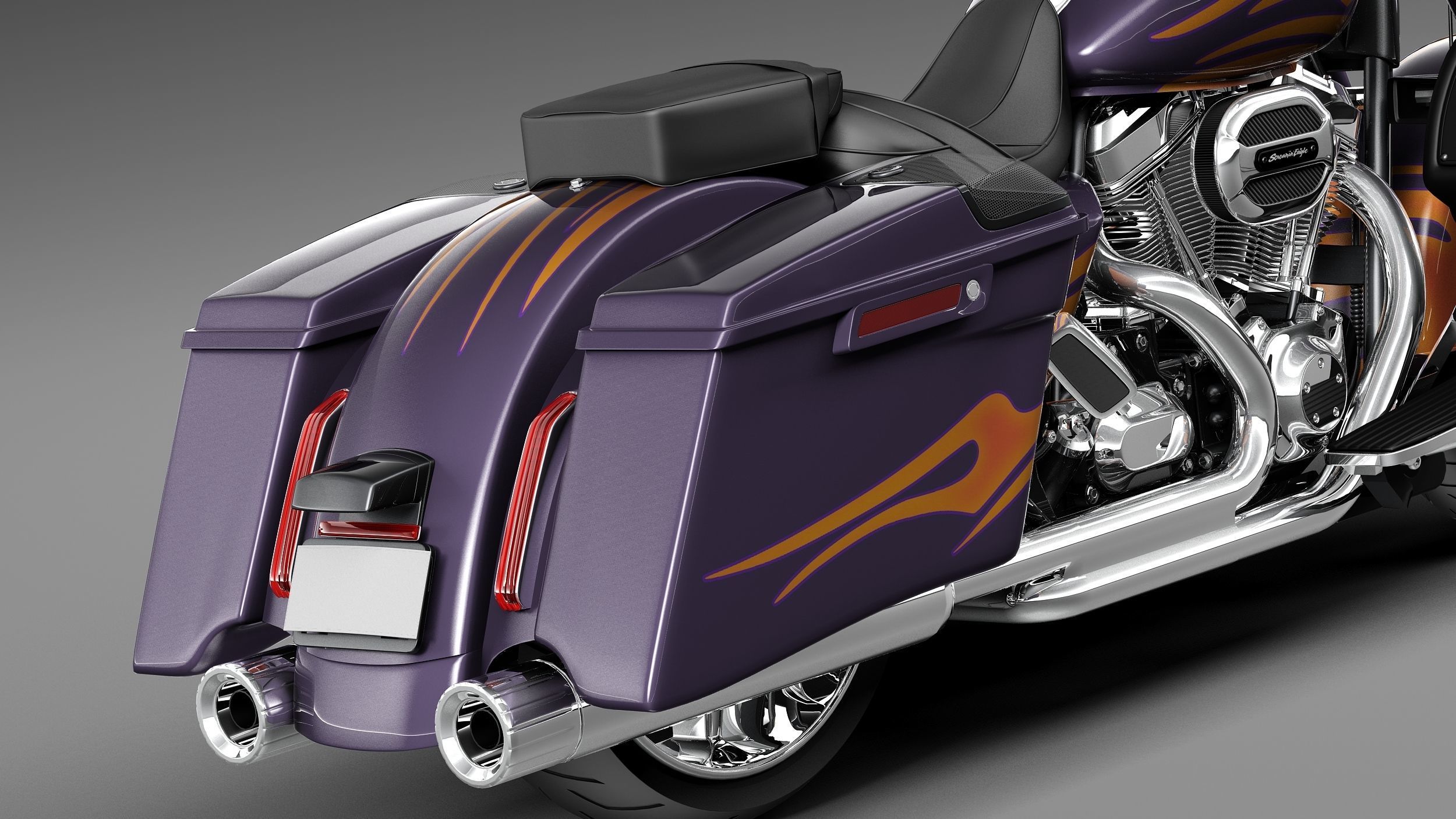 Harley-Davidson Street Glide 2015 3D model_3