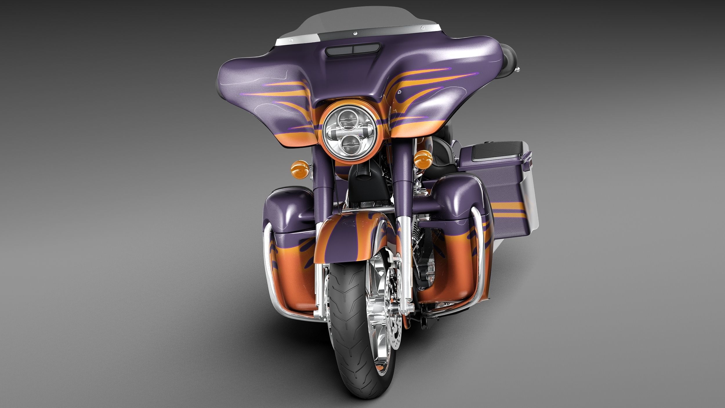 Harley-Davidson Street Glide 2015 3D model_1