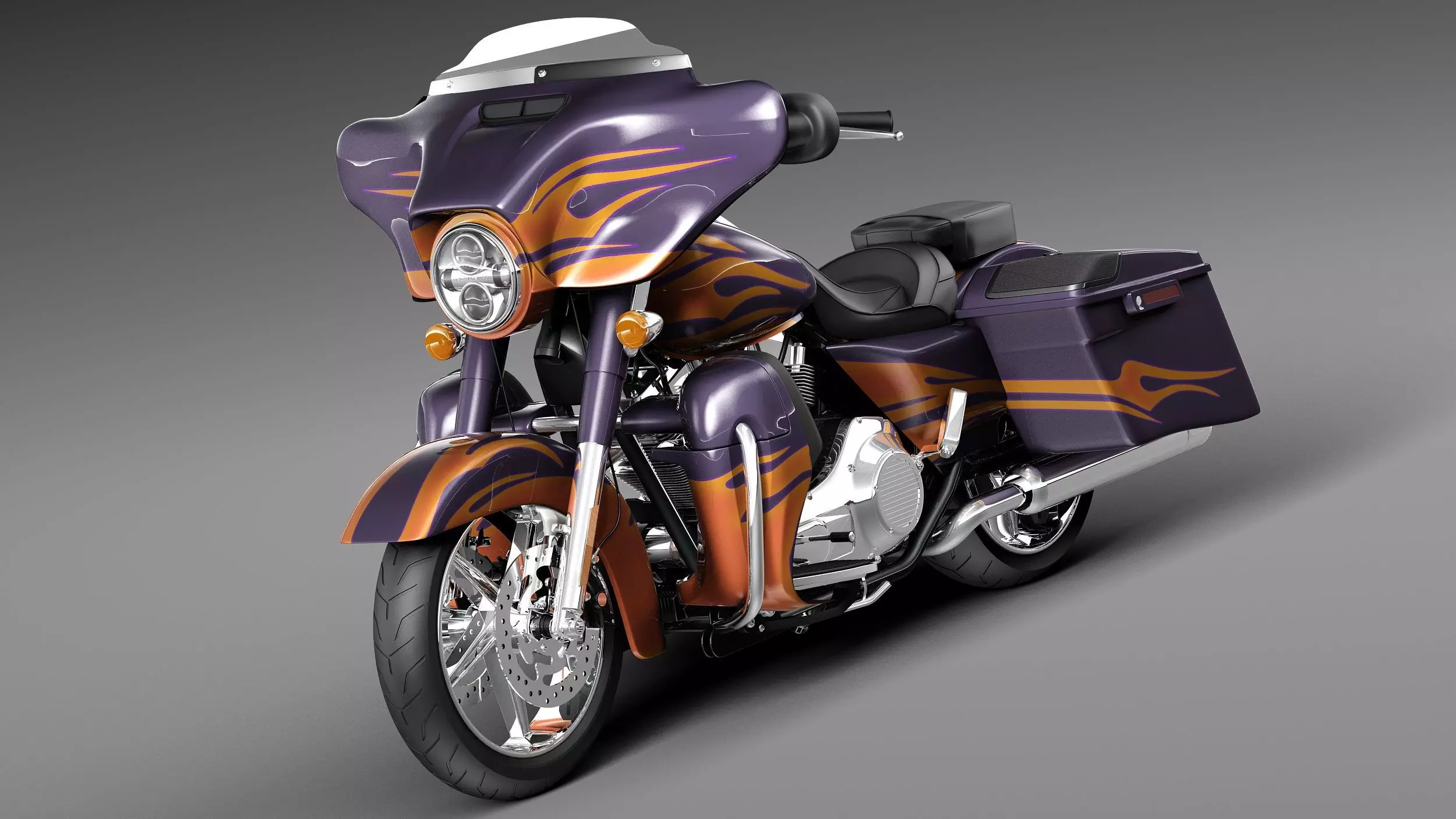 Harley-Davidson Street Glide 2015 3D model_0