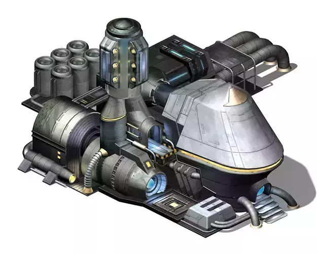 Machinery - Spacecraft - Functional Objects 010 3D model