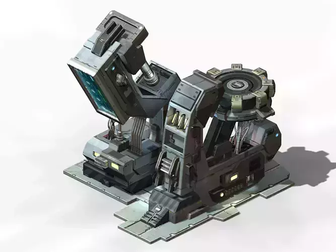 Machinery - spacecraft - functional objects 012 3D model