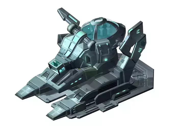 Machinery - spacecraft - functional objects 013 3D model