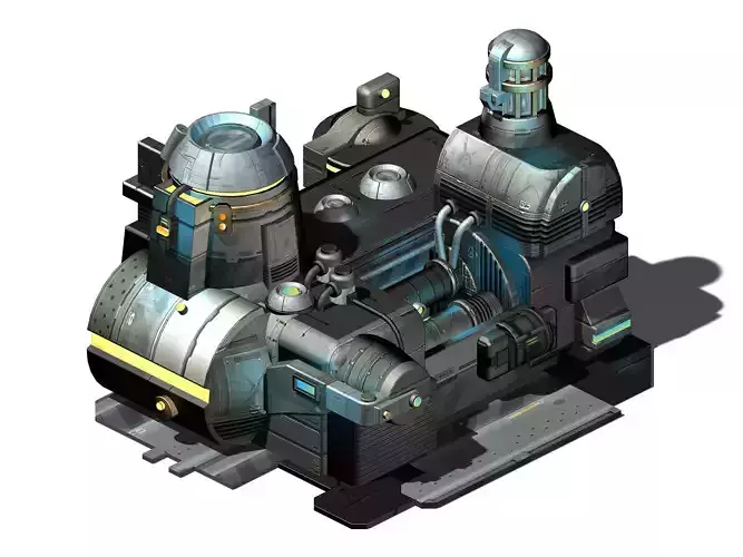 Machinery - Spacecraft - Functional Objects 017 3D model