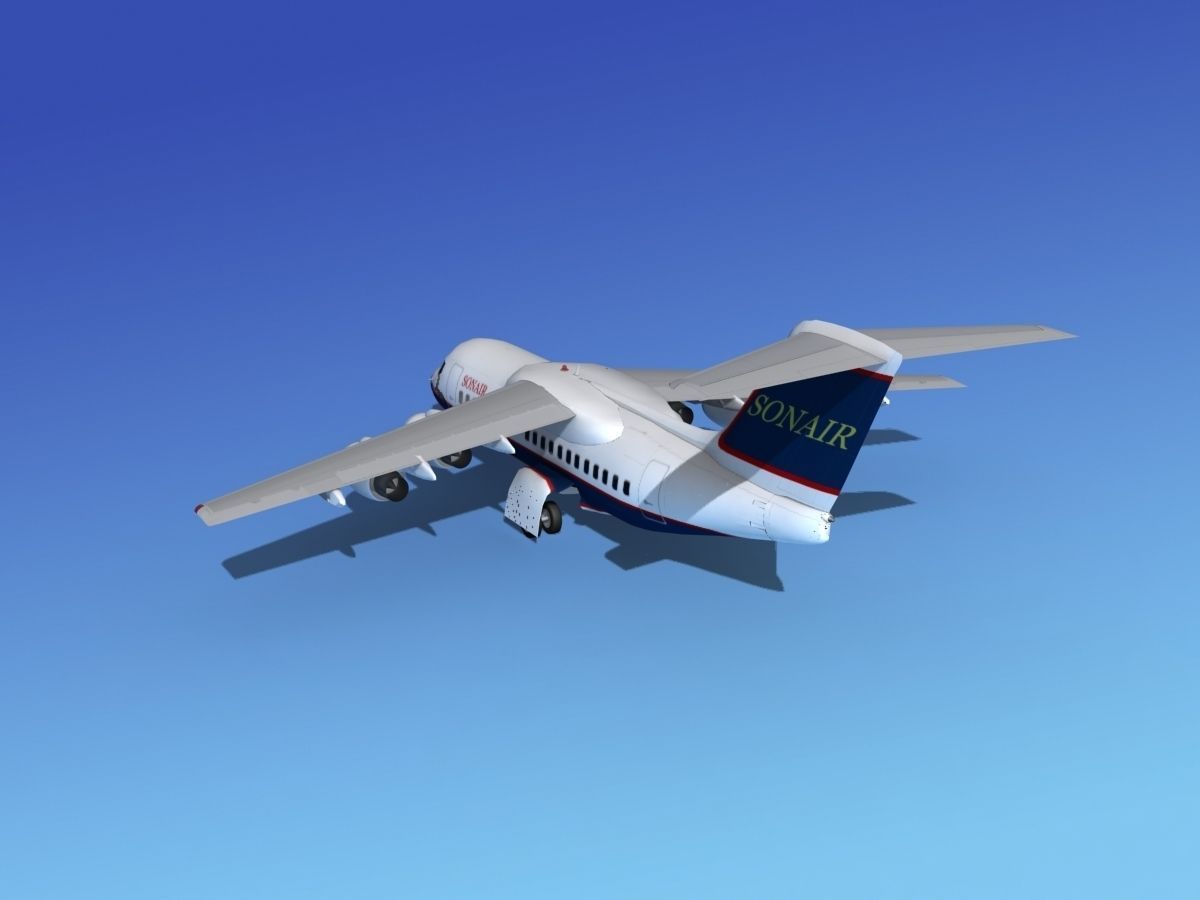 BAe 146-100 Sonair 3D model_7