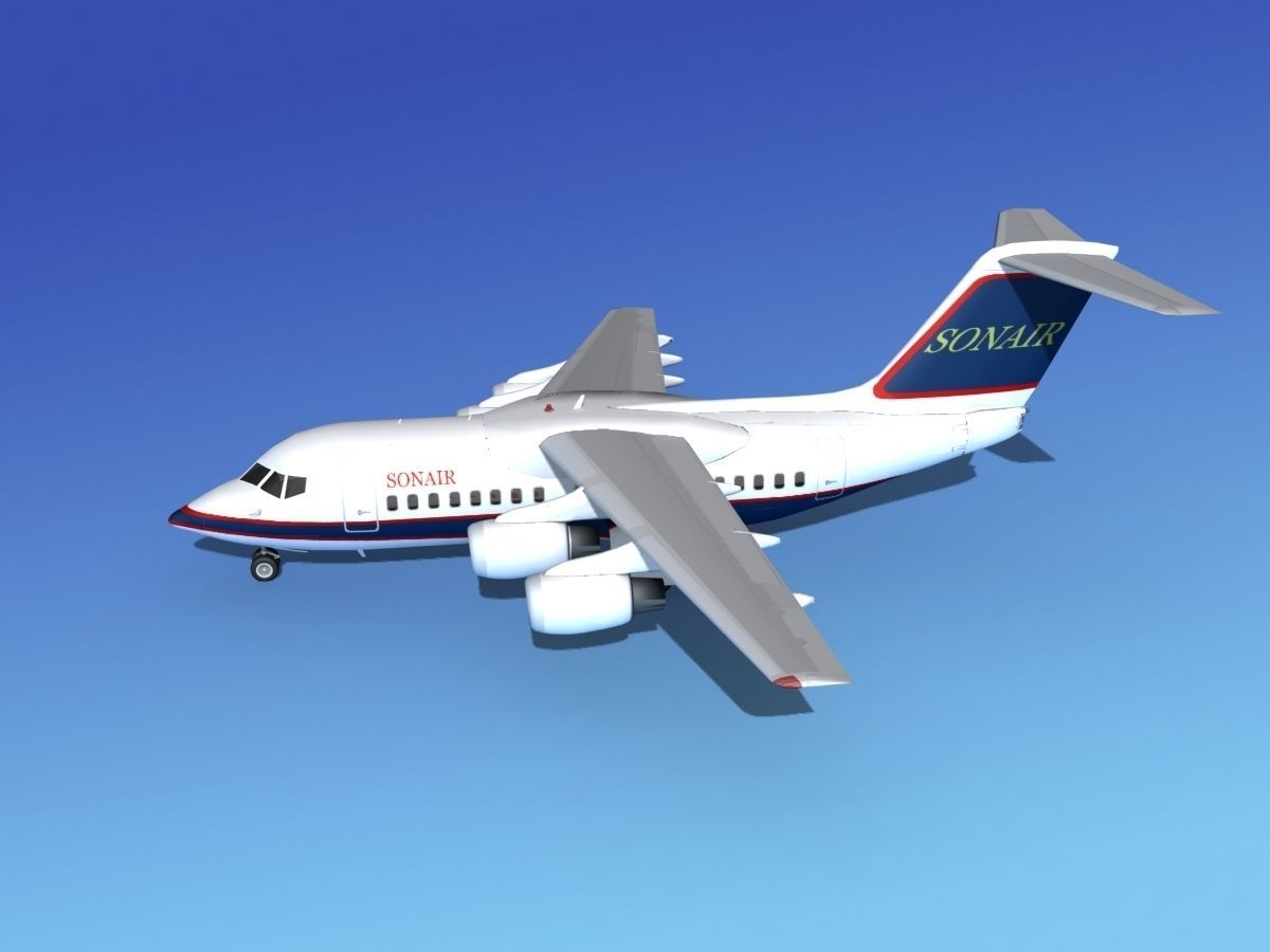 BAe 146-100 Sonair 3D model_9