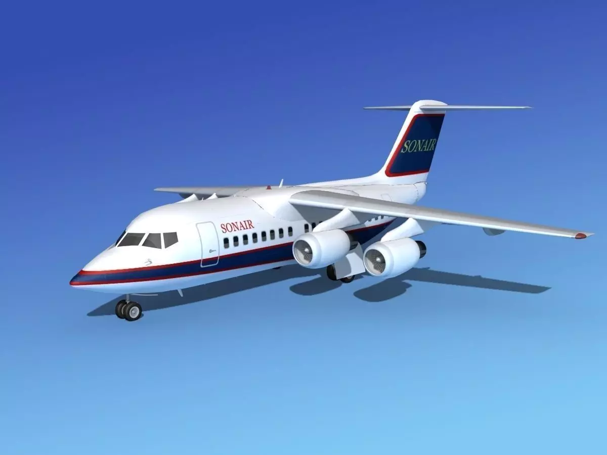 BAe 146-100 Sonair 3D model_0