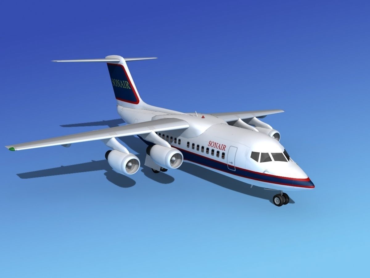 BAe 146-100 Sonair 3D model_2