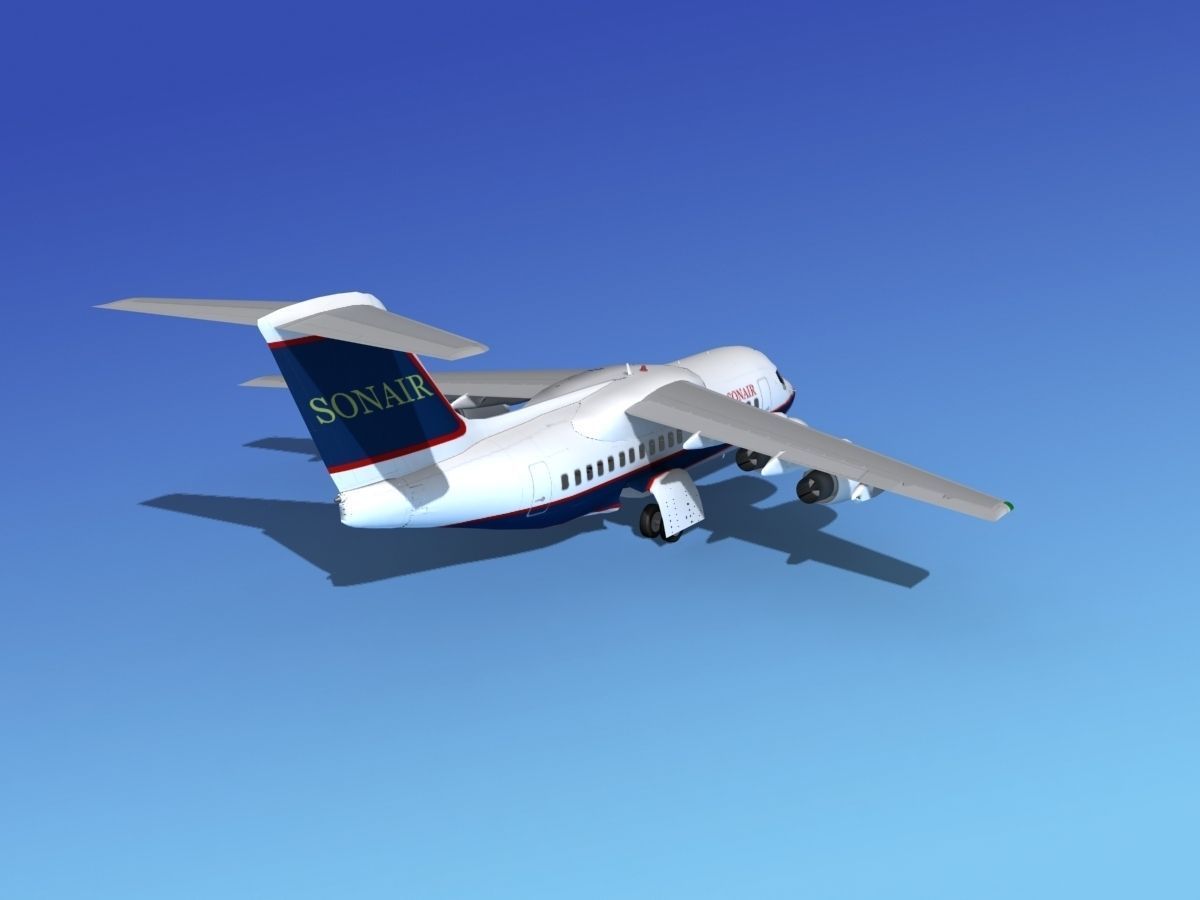 BAe 146-100 Sonair 3D model_5