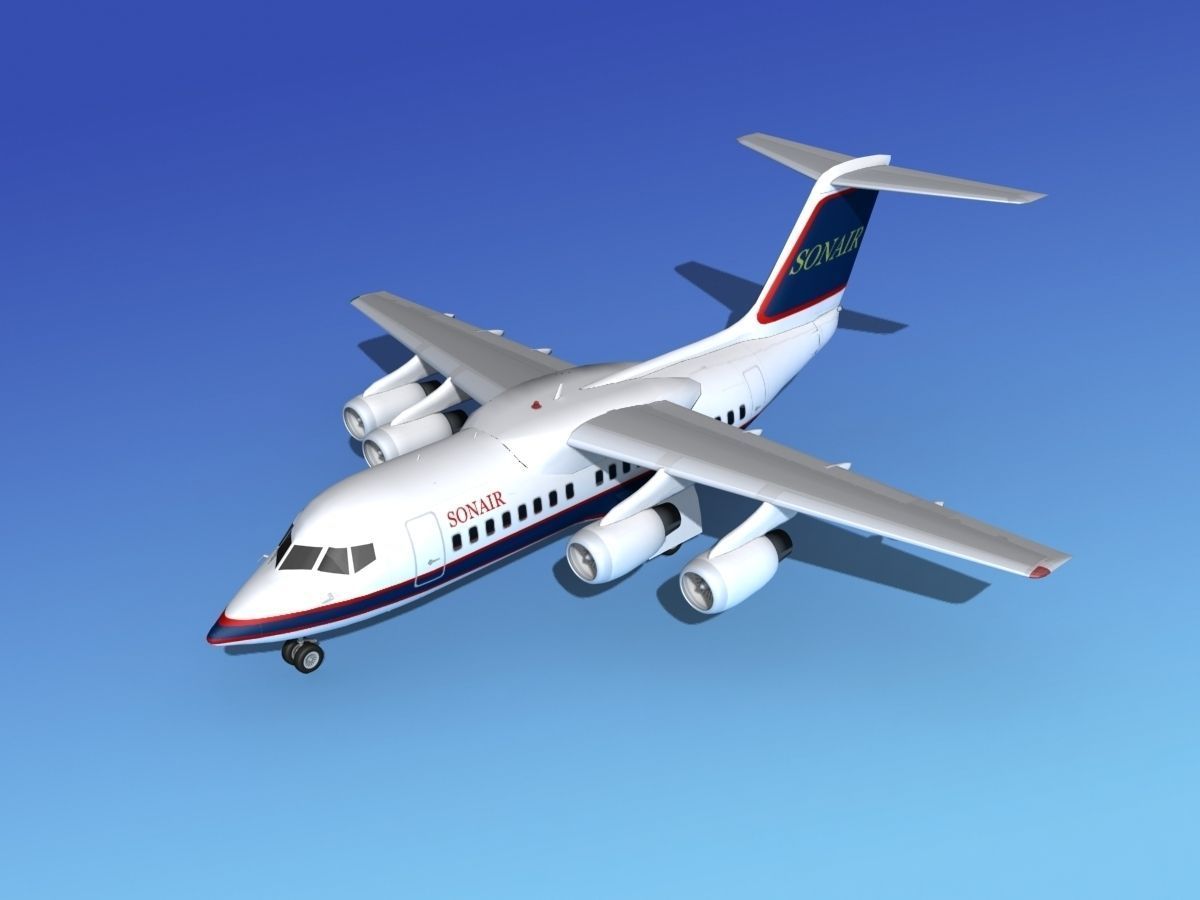 BAe 146-100 Sonair 3D model_10