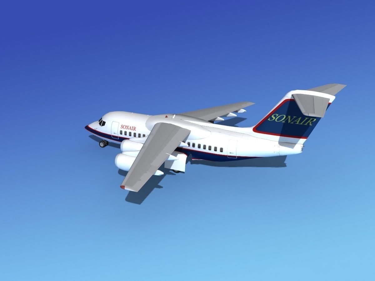 BAe 146-100 Sonair 3D model_8
