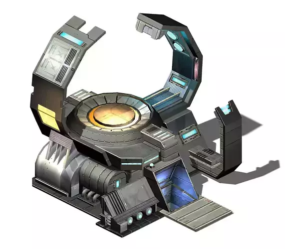 Machinery - spacecraft - functional objects 018 3D model