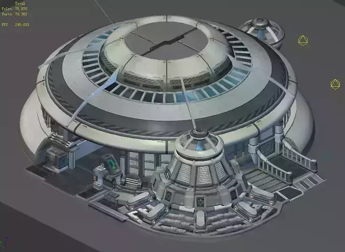 Mechanical Building - Stadium 3D model