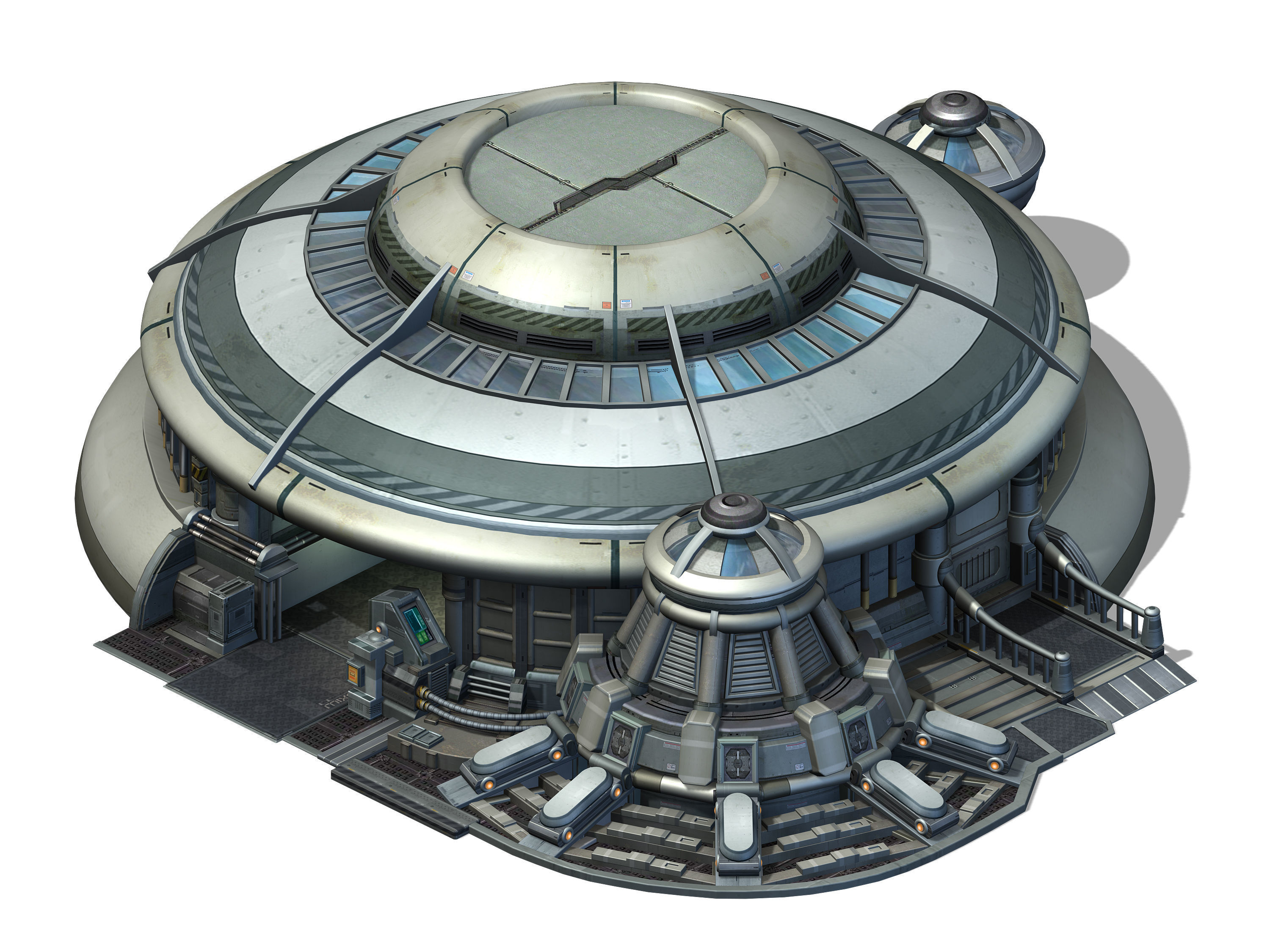 Mechanical Building - Stadium 3D model_2