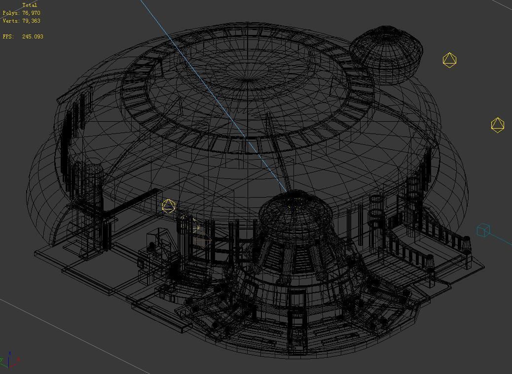 Mechanical Building - Stadium 3D model_1
