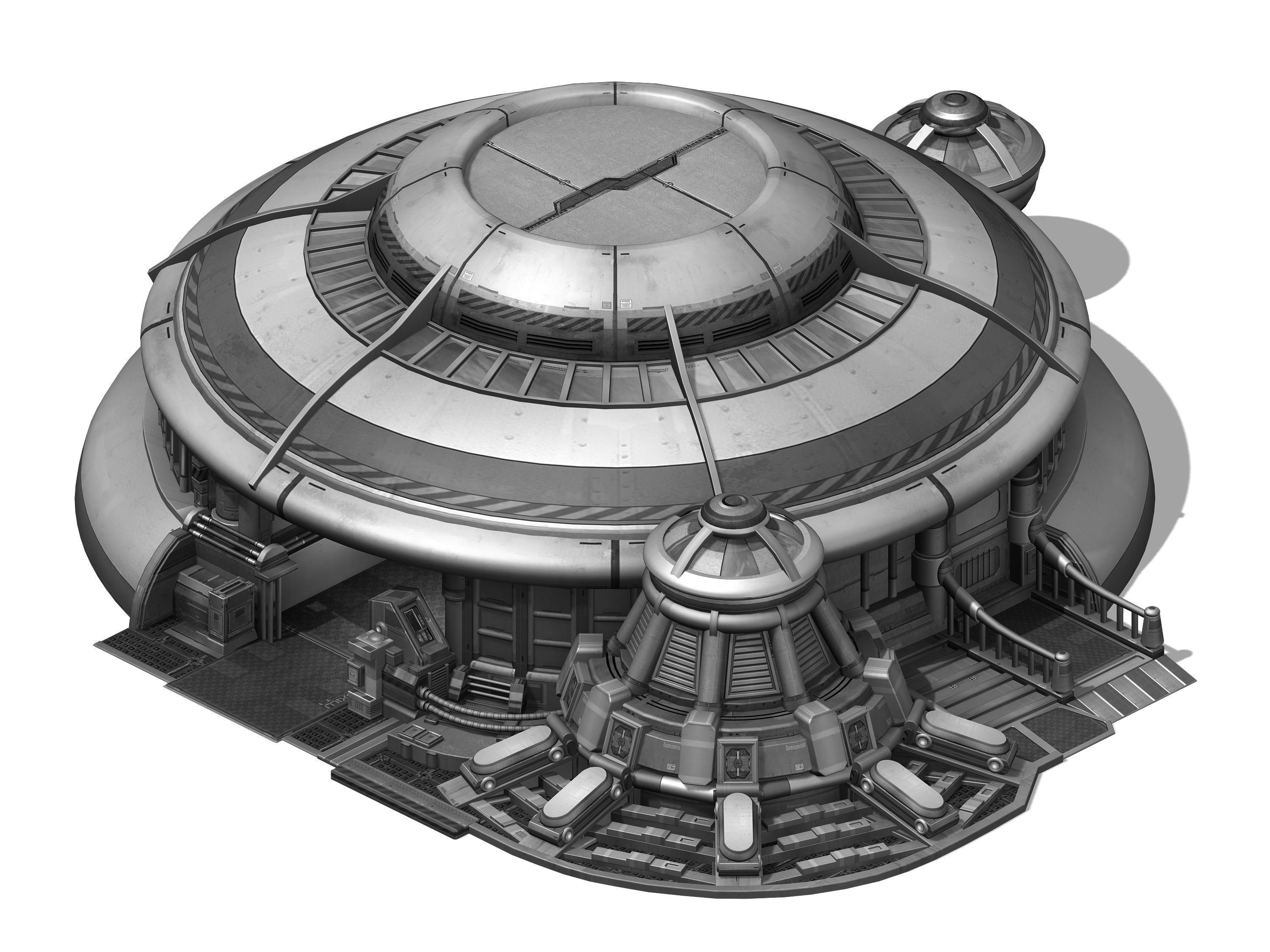 Mechanical Building - Stadium 3D model_3