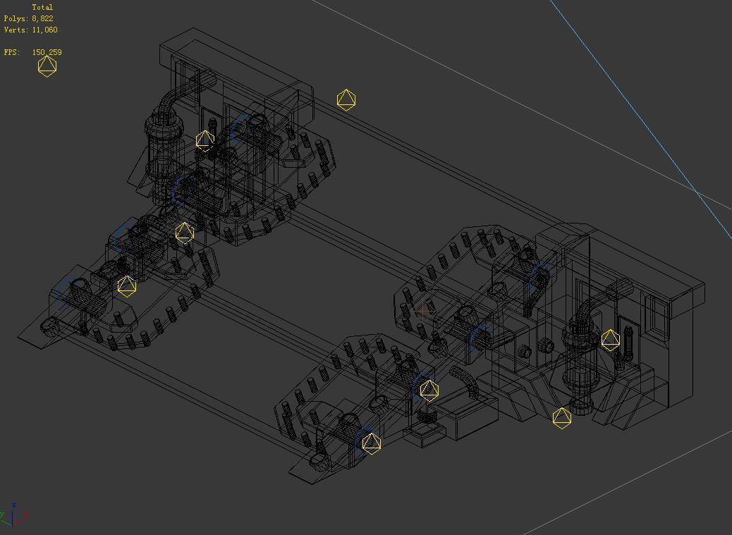 Mechanical Building - Slope 02 3D model_2