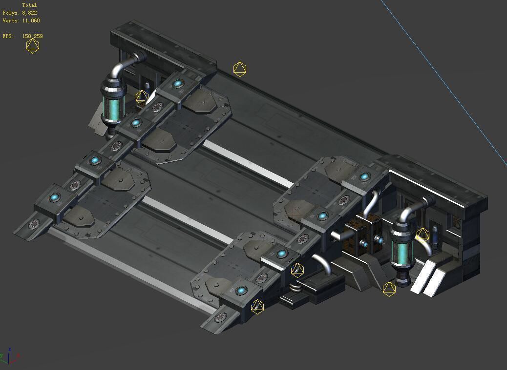 Mechanical Building - Slope 02 3D model_1