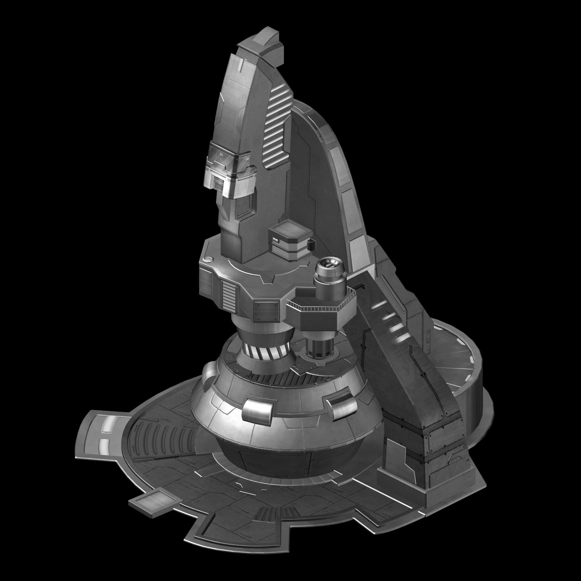 Mechanical Building - Occupation Tower 01 3D model_3