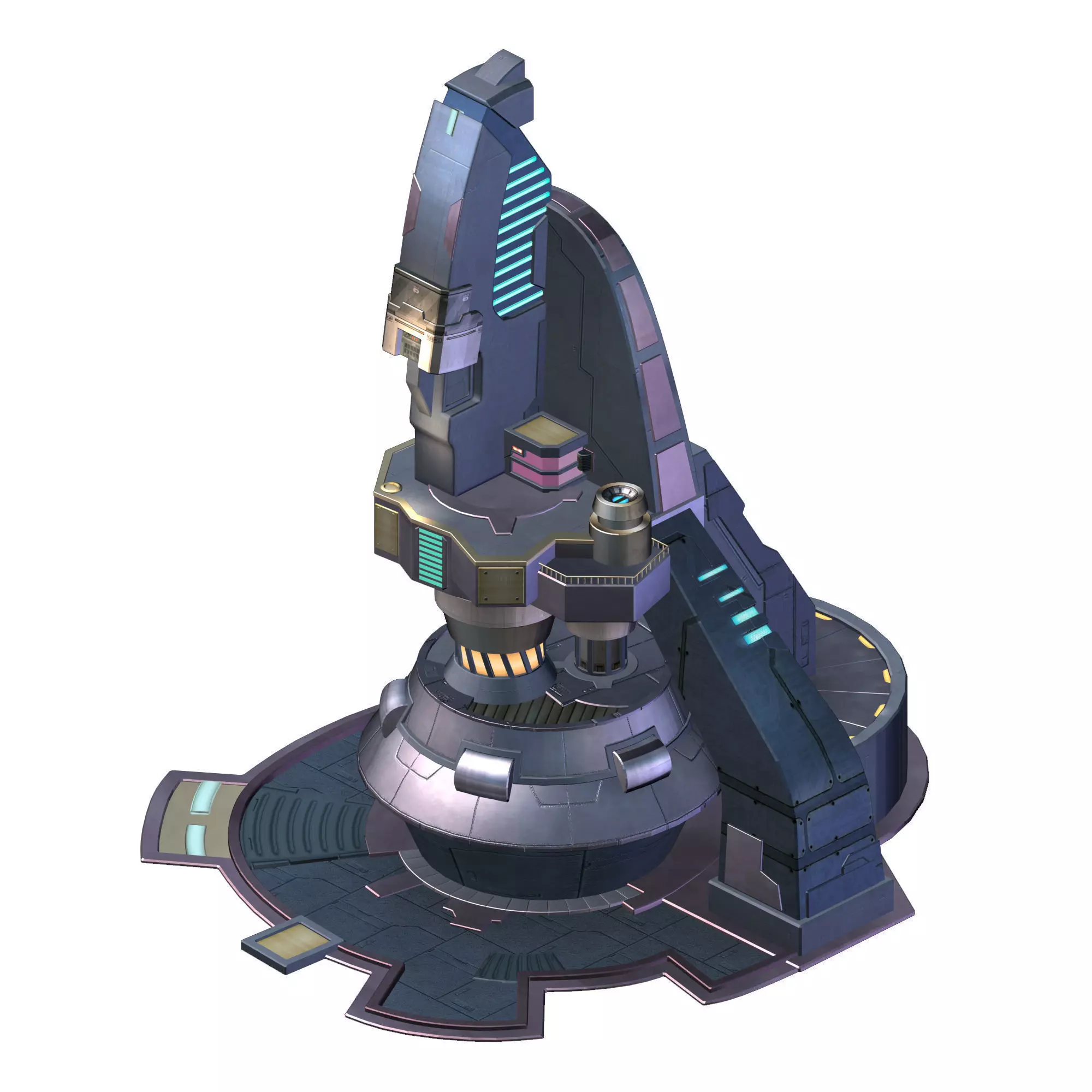 Mechanical Building - Occupation Tower 01 3D model_0