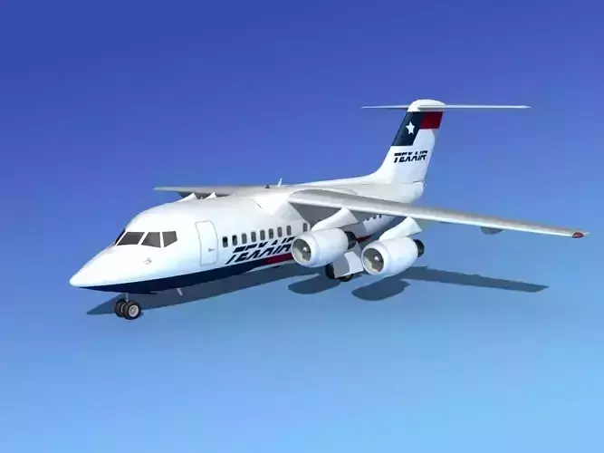BAe 146-100 Texair 3D model