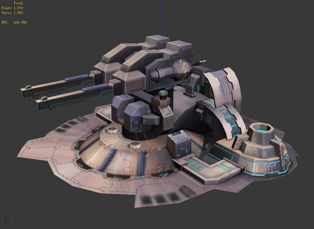 Machinery - Turret 02 3D model_1
