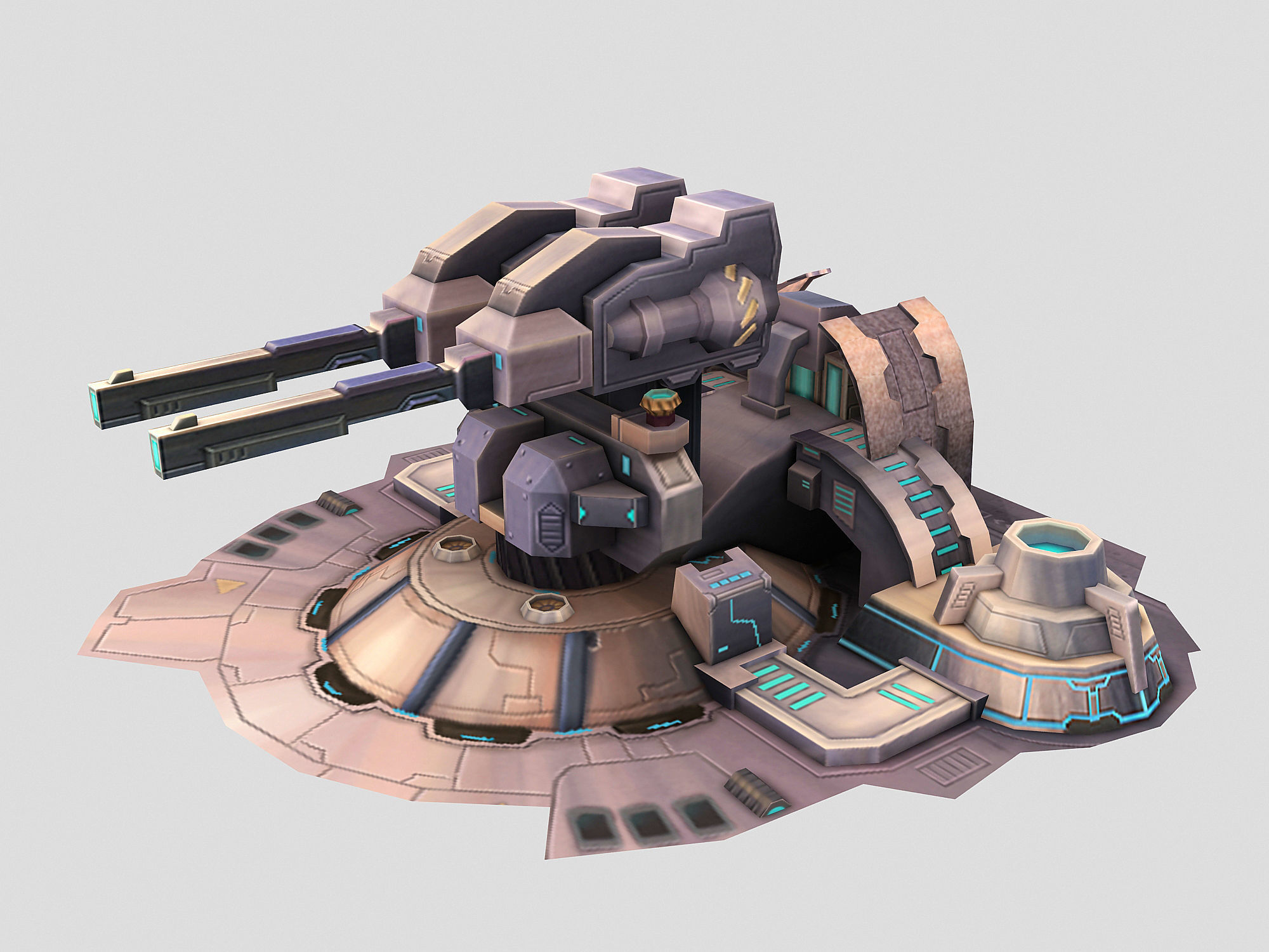 Machinery - Turret 02 3D model_5