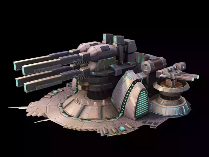 Machinery - Turret 03 3D model