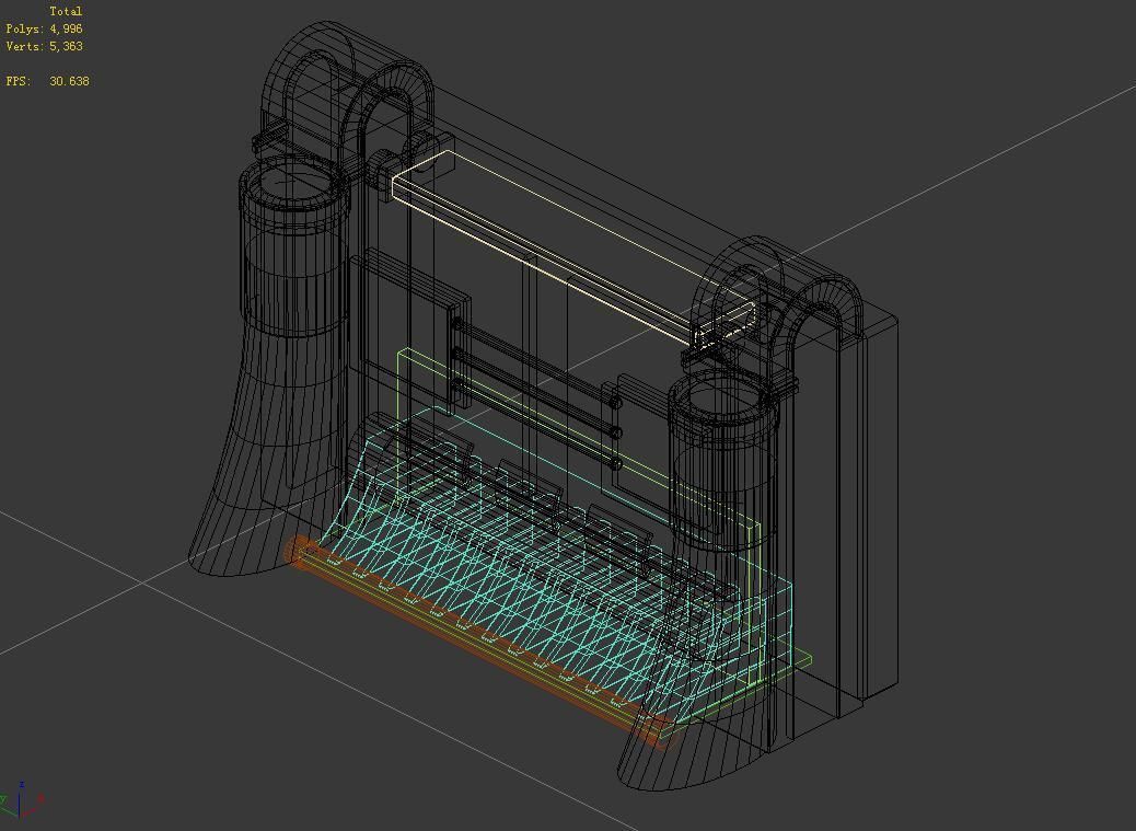Machinery - Wall 03 3D model_2