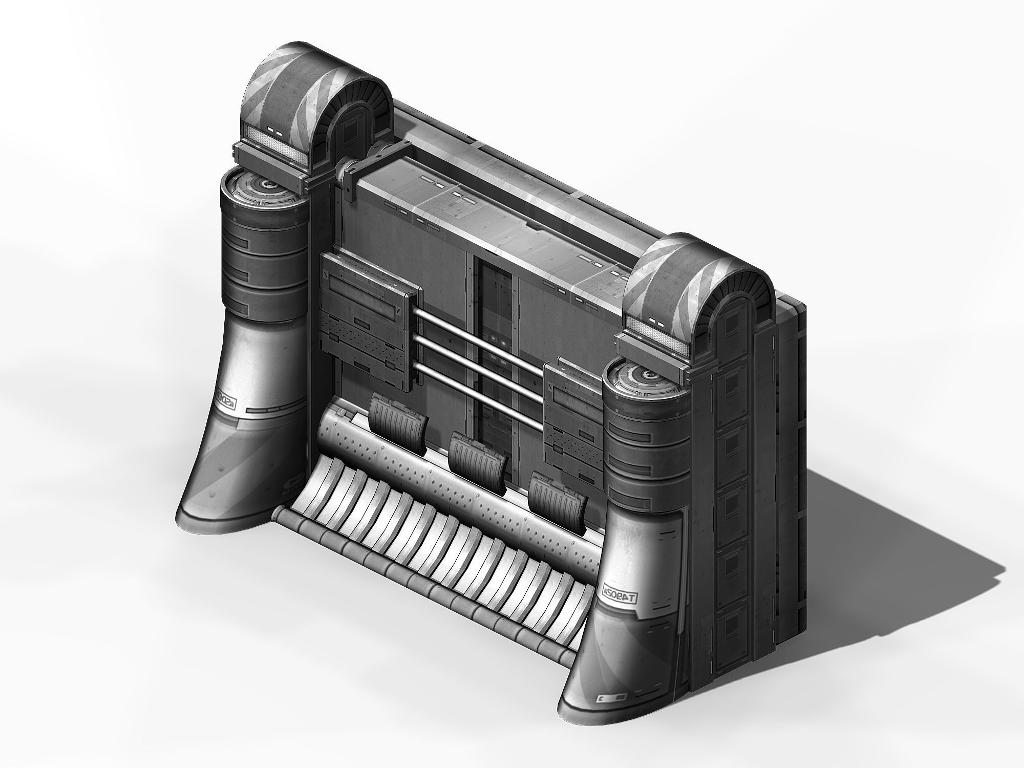 Machinery - Wall 03 3D model_3