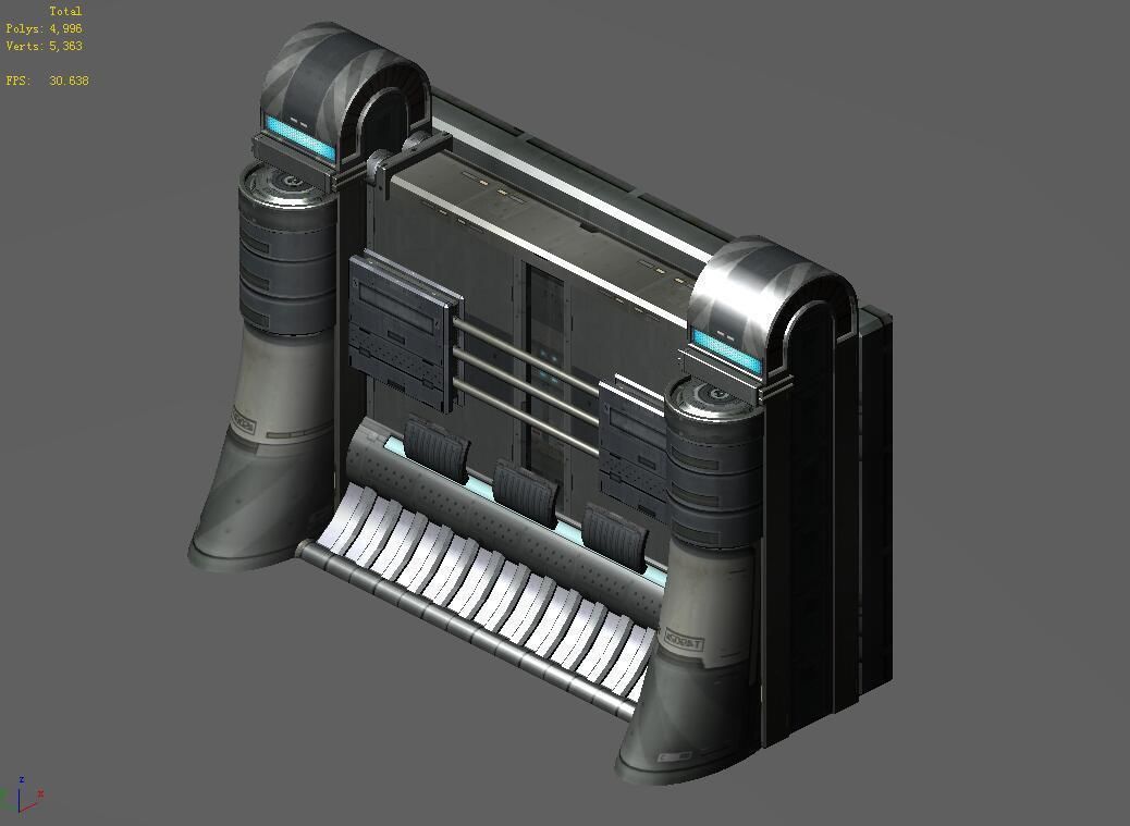 Machinery - Wall 03 3D model_1