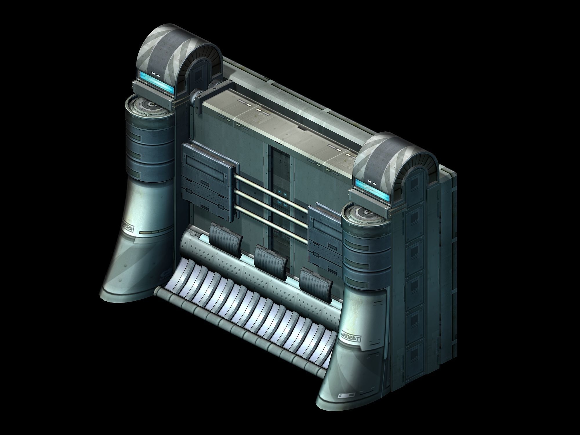 Machinery - Wall 03 3D model_4