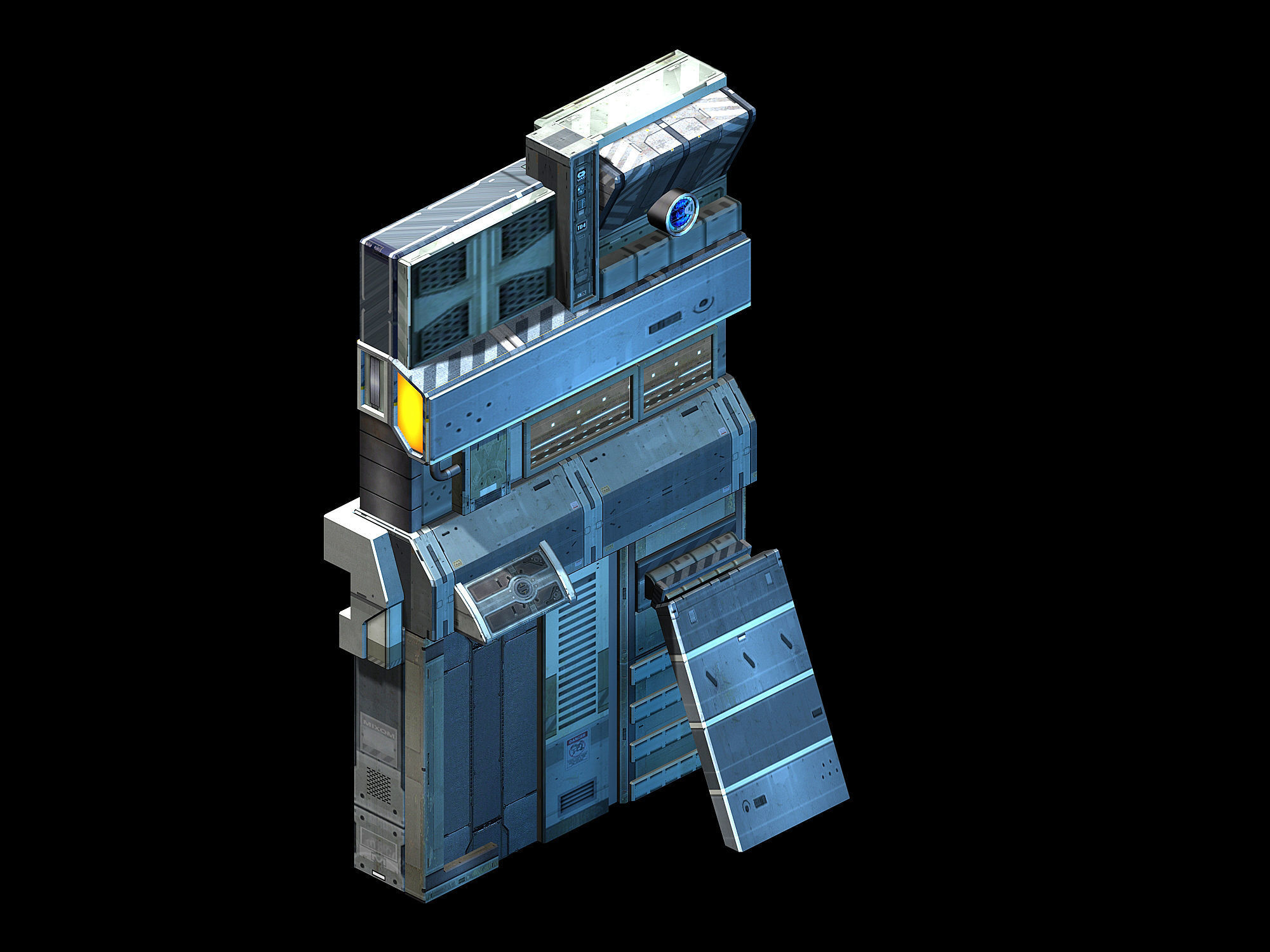 Machinery - wall 30 3D model_5