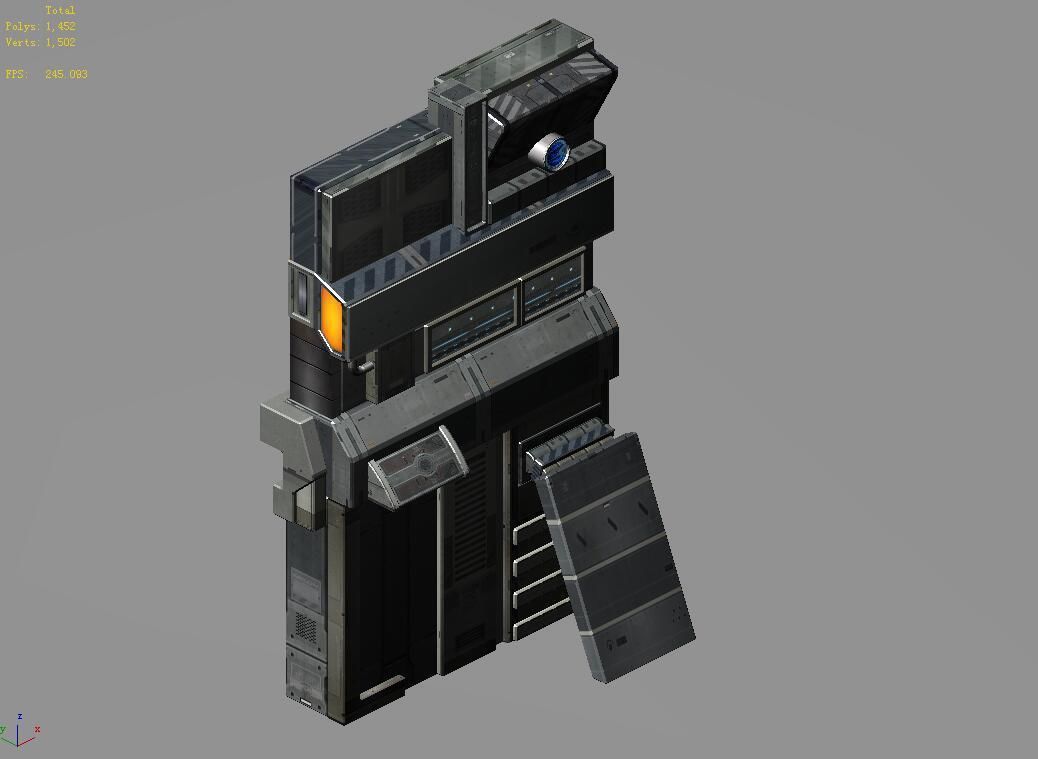 Machinery - wall 30 3D model_2