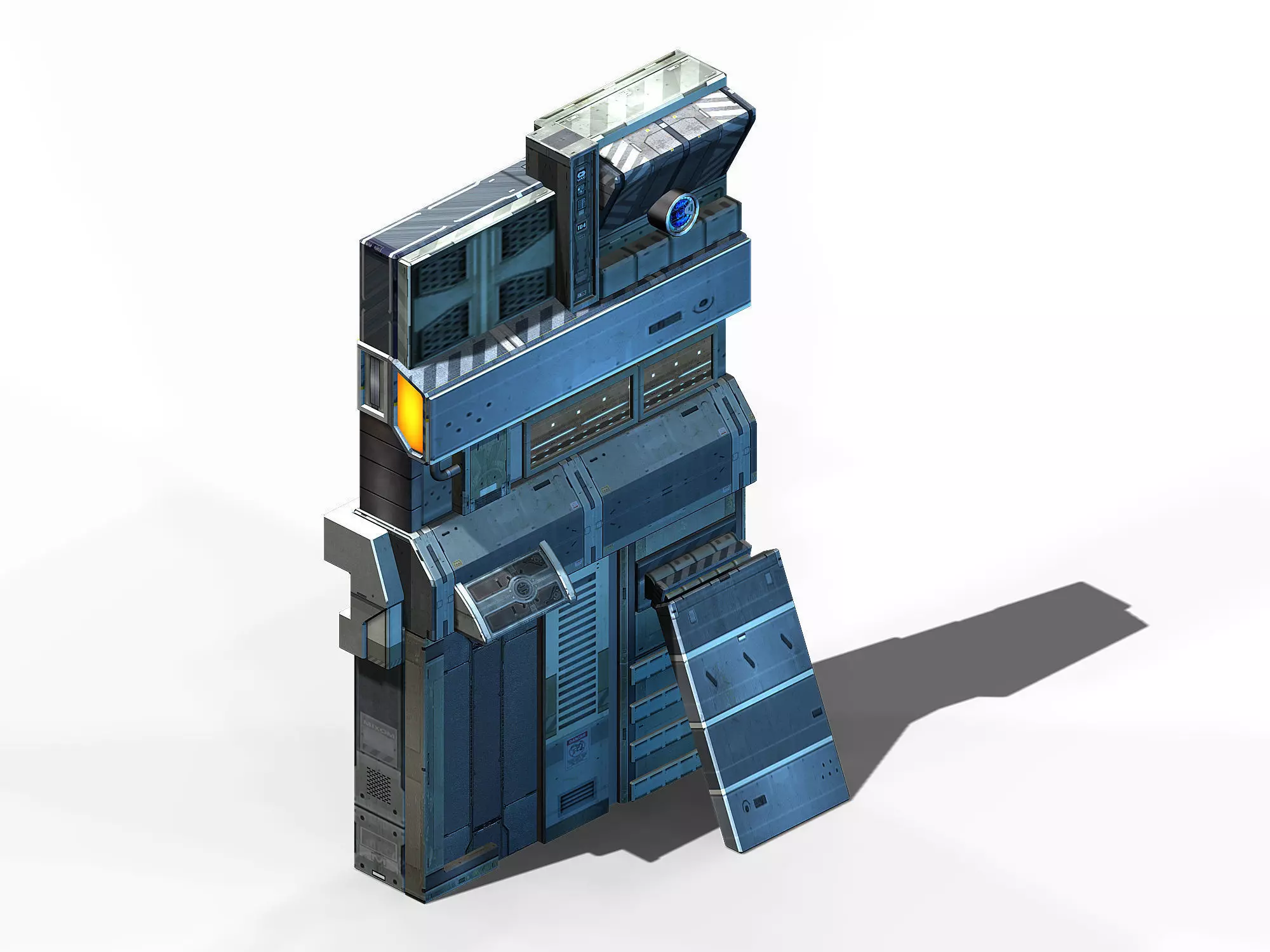 Machinery - wall 30 3D model_0