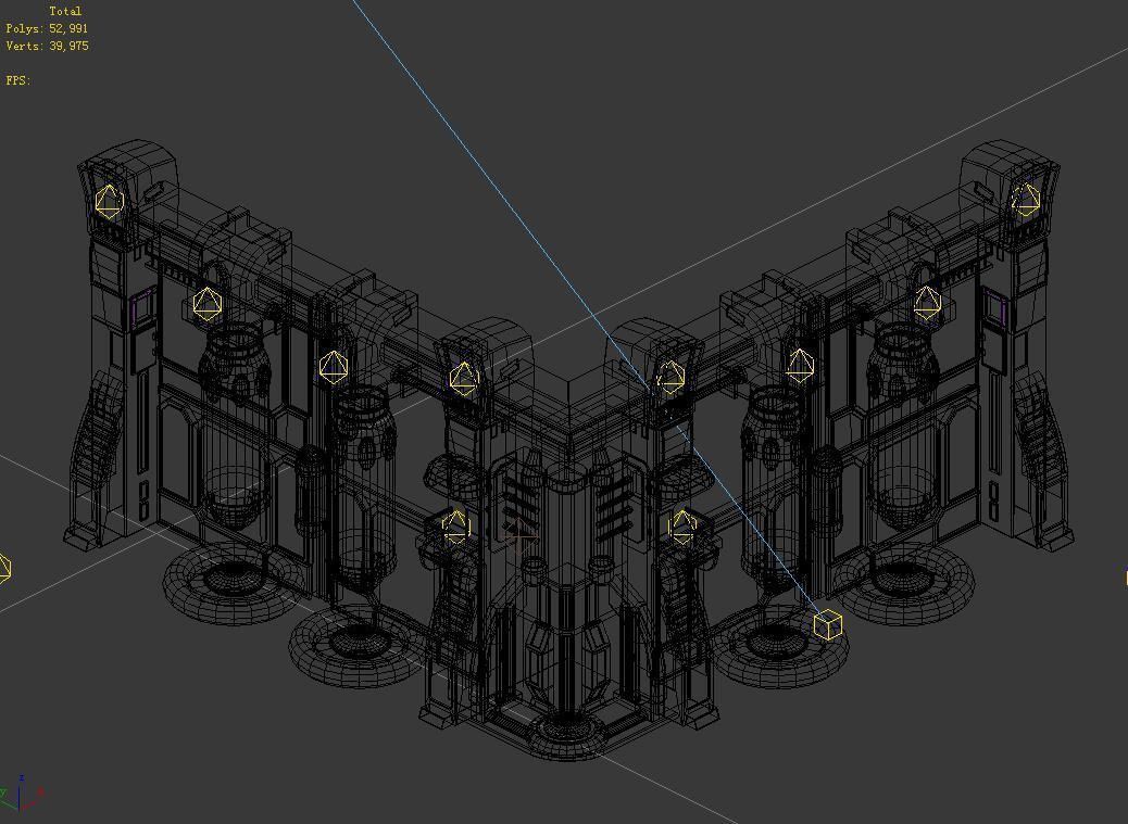 Machinery - Wall - Glass Container 01 3D model_2