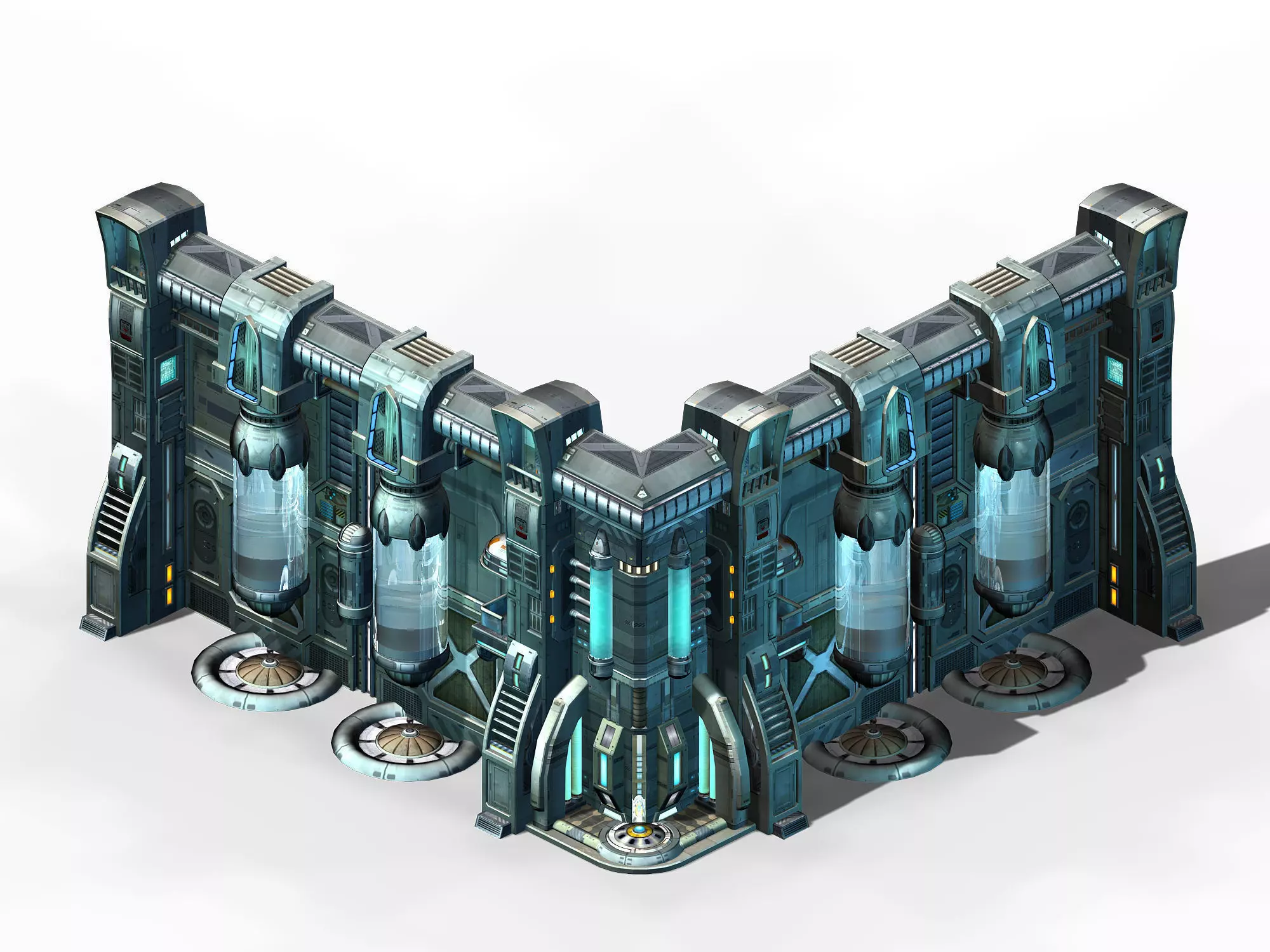 Machinery - Wall - Glass Container 01 3D model_0