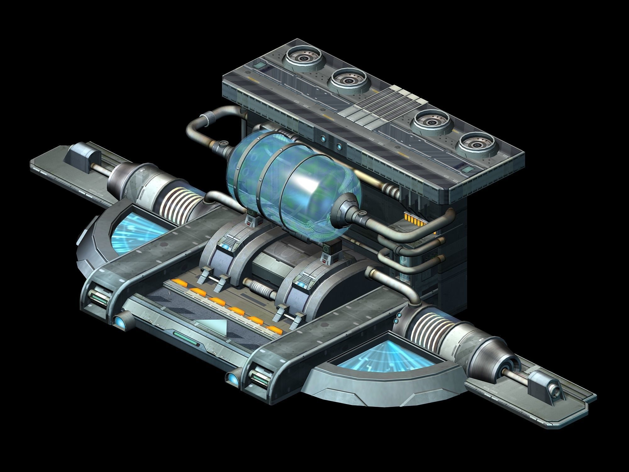 Machinery - Wall Chemical Container 02 3D model_3