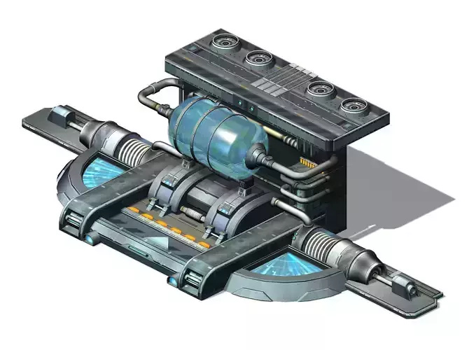 Machinery - Wall Chemical Container 02