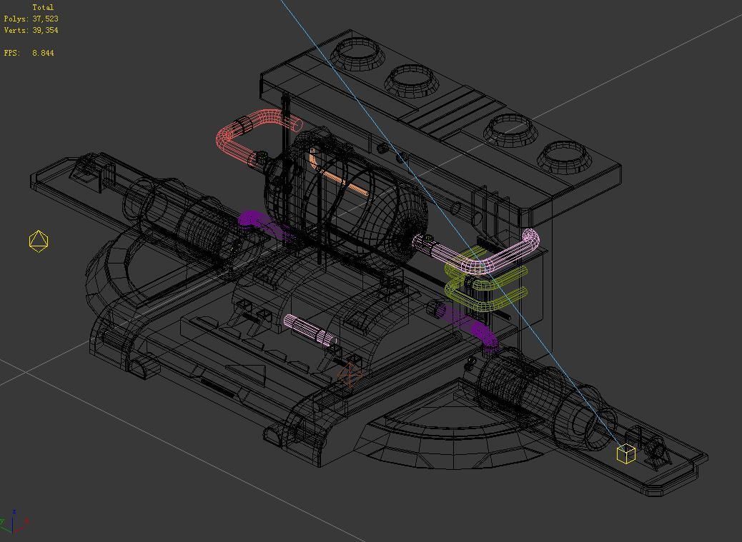 Machinery - Wall Chemical Container 02 3D model_2
