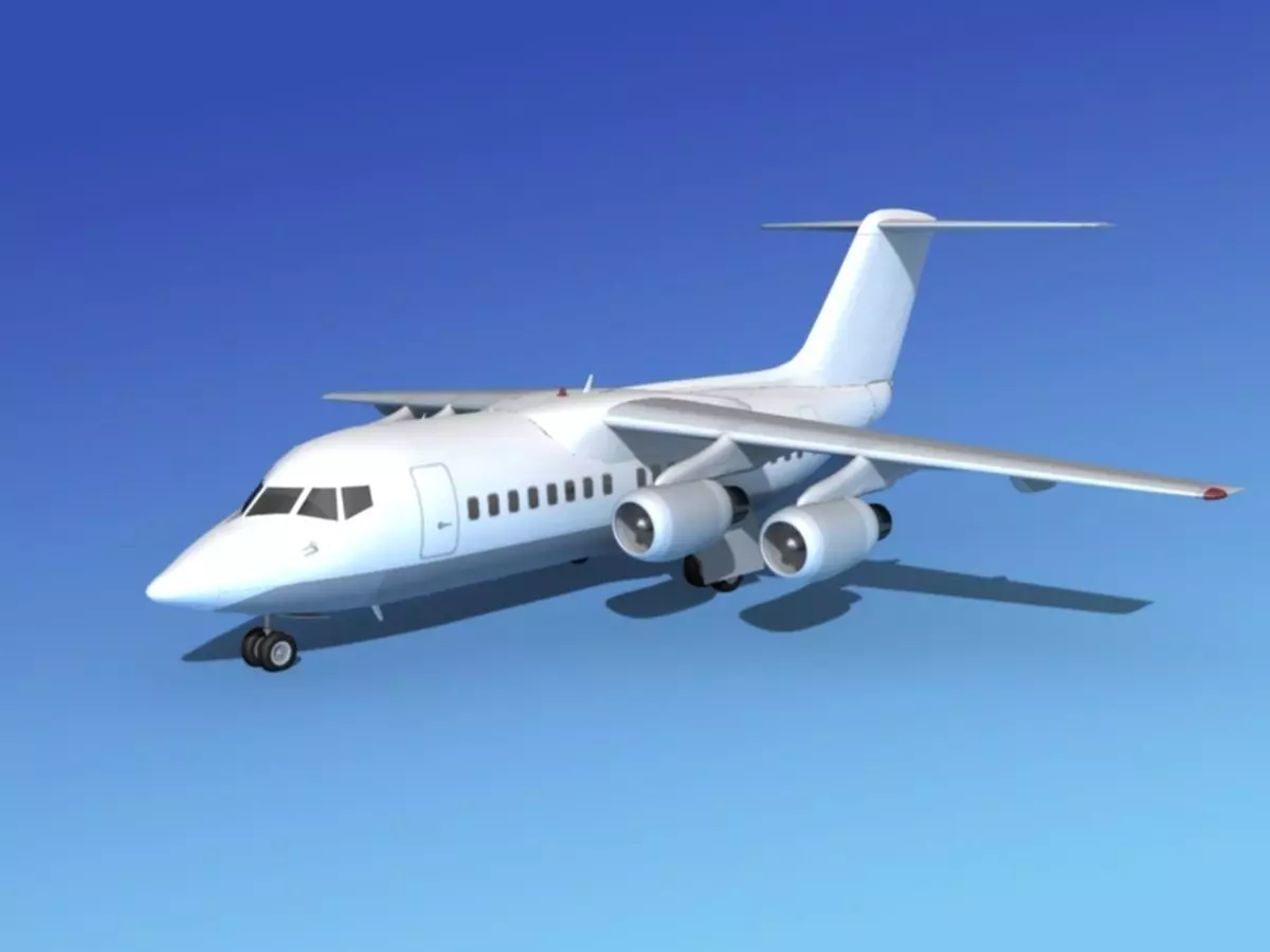 BAe 146-100 Unmarked 1 3D model