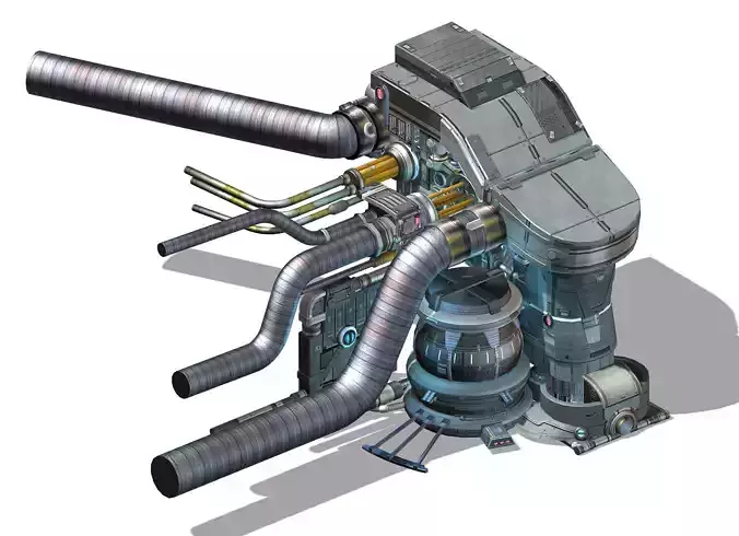 Machinery - Interior Wall 04