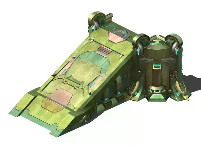 Machinery - intact - wall slope 01