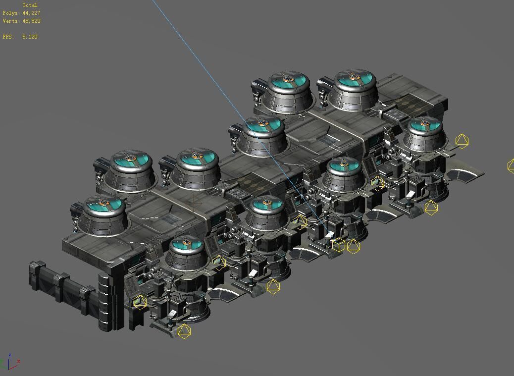 Machinery - Dismantling Plant 01 3D model_2