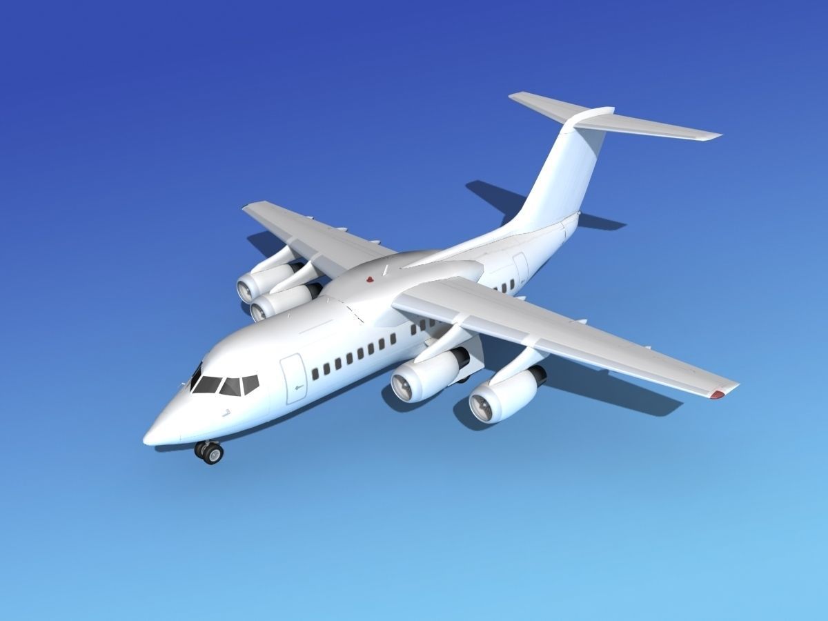 BAe 146-100 Unmarked 2 3D model_10
