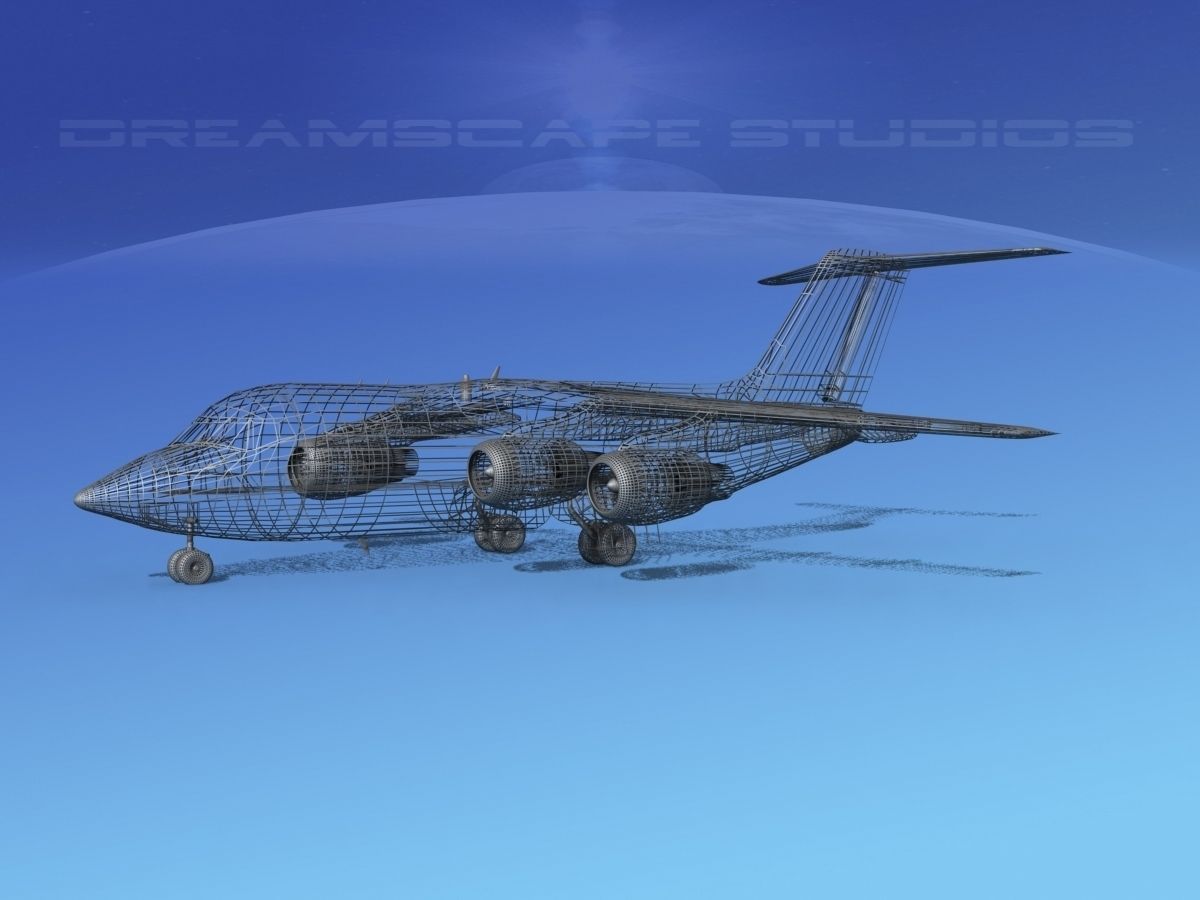 BAe 146-100 Unmarked 2 3D model_11