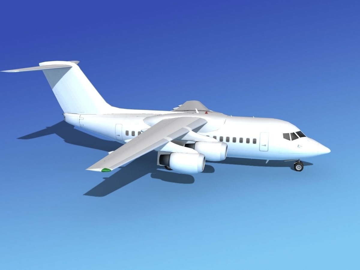 BAe 146-100 Unmarked 2 3D model_3